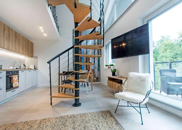 Sloneczna Przystan - Dwupoziomowe Apartamento *